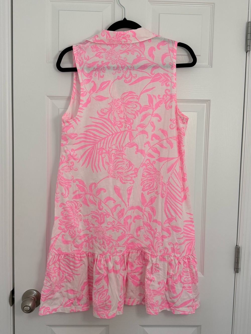 Lilly Pulitzer Riegan Dress Womens M Glisten In The Sun Supima Cotton Sleeveless - Picture 4 of 9